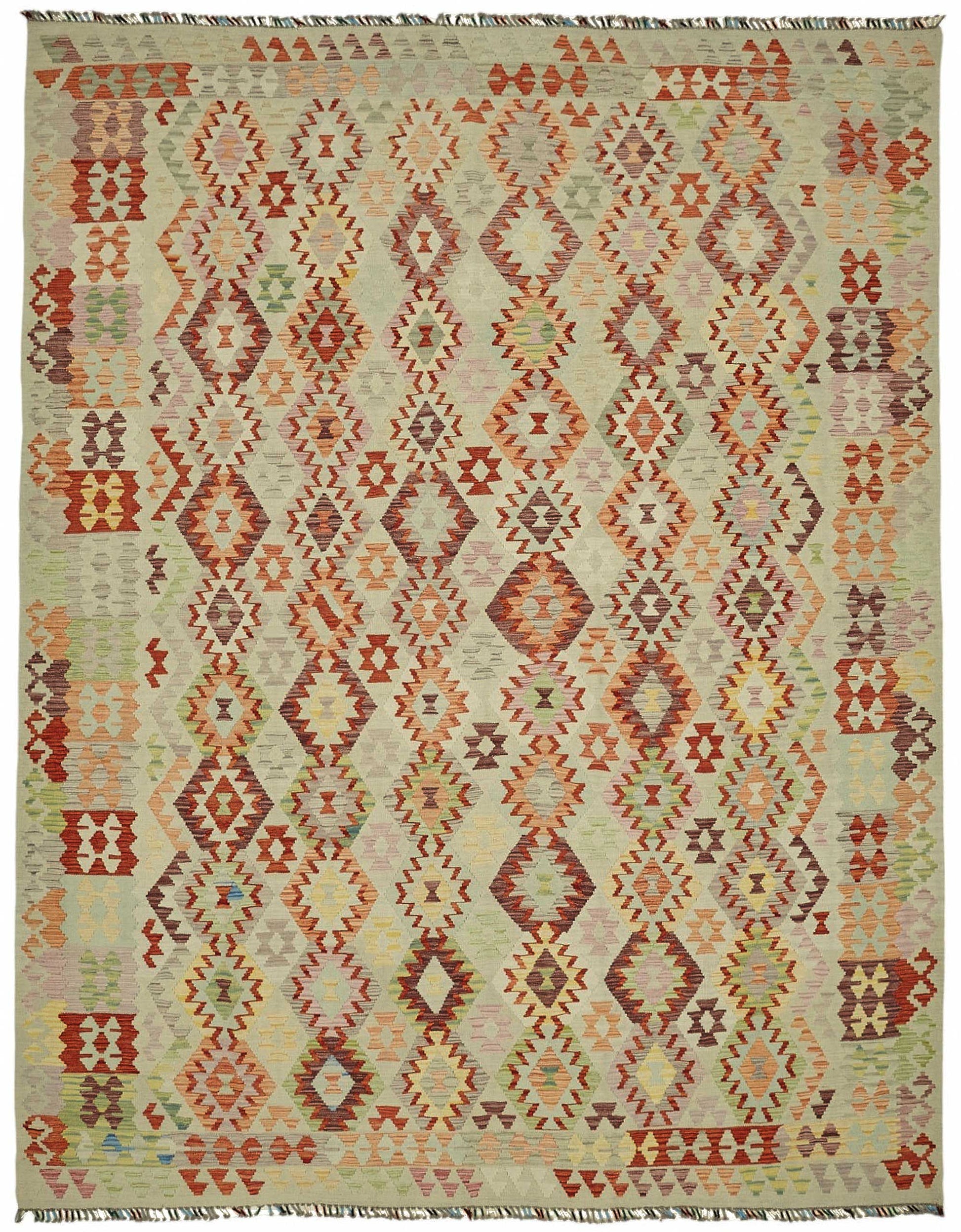 10x13 Handwoven Turkish Kilim Rug  - 48776