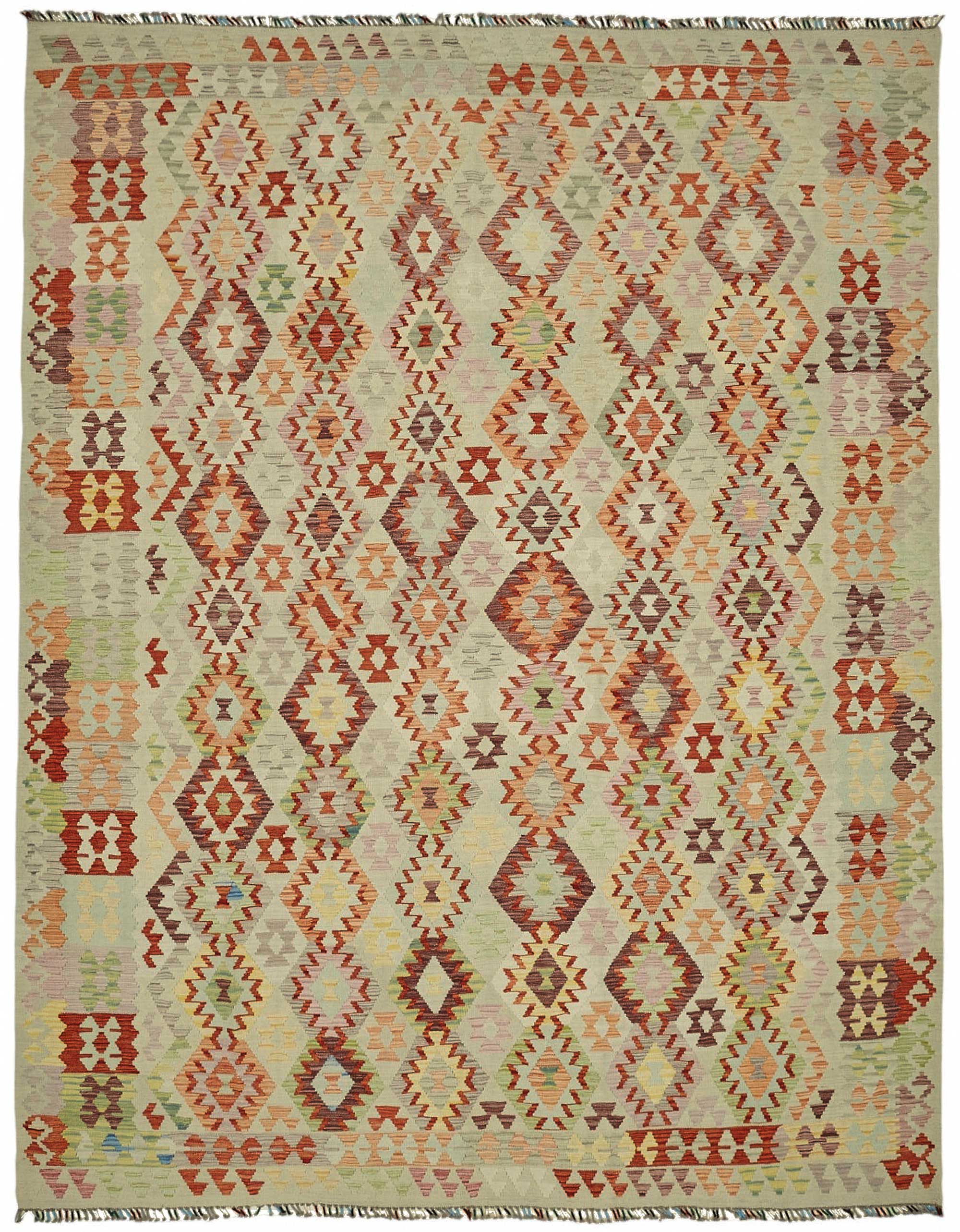 10x13 Handwoven Turkish Kilim Rug  - 48776