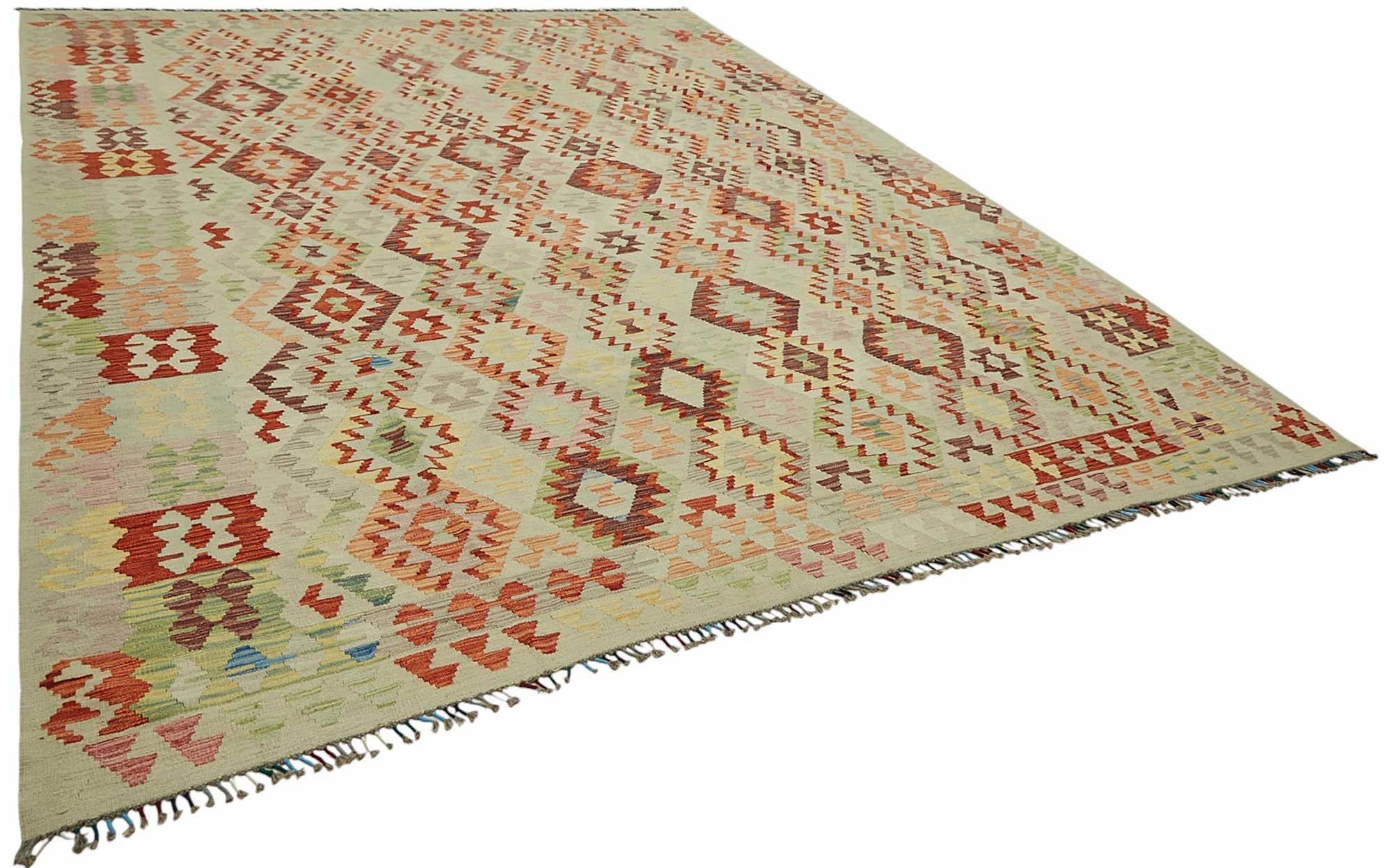 10x13 Handwoven Turkish Kilim Rug  - 48776