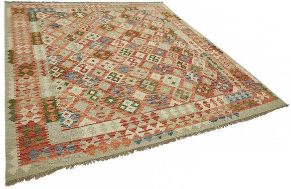 8x9 Handwoven Turkish Kilim Rug  - 48779