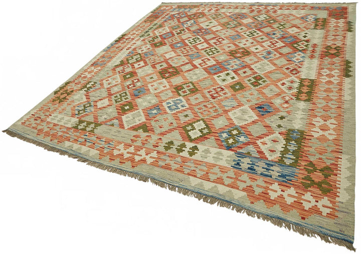 8x9 Handwoven Turkish Kilim Rug  - 48779