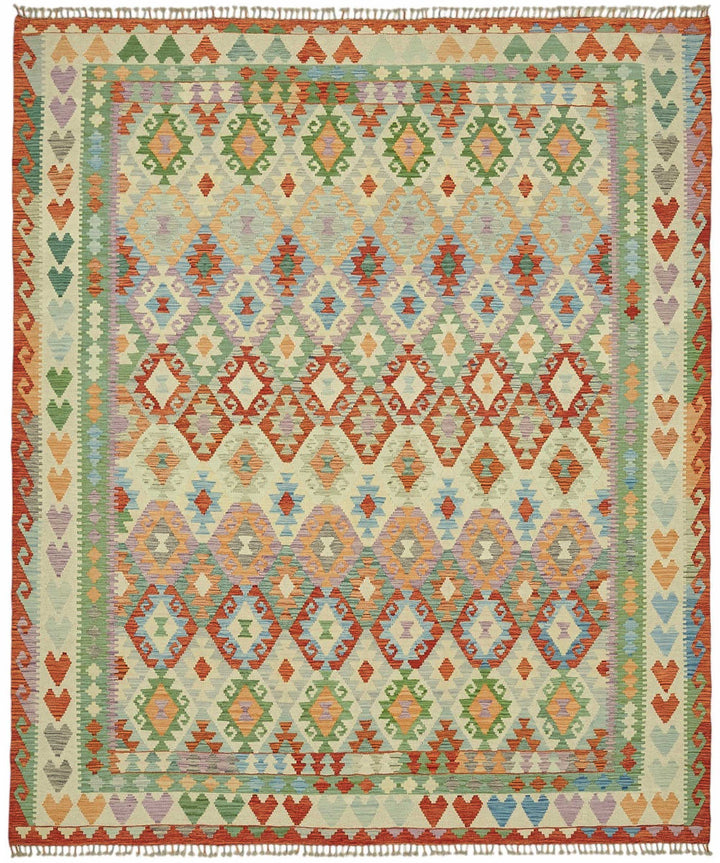 8x10 Handwoven Turkish Kilim Rug  - 48781