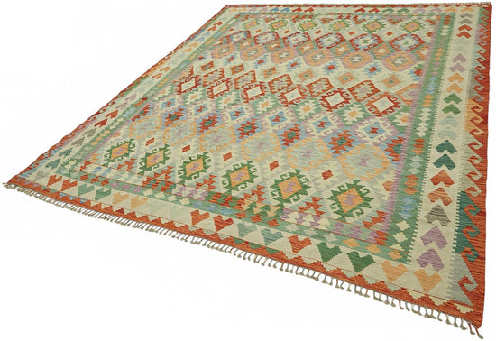 8x10 Handwoven Turkish Kilim Rug  - 48781