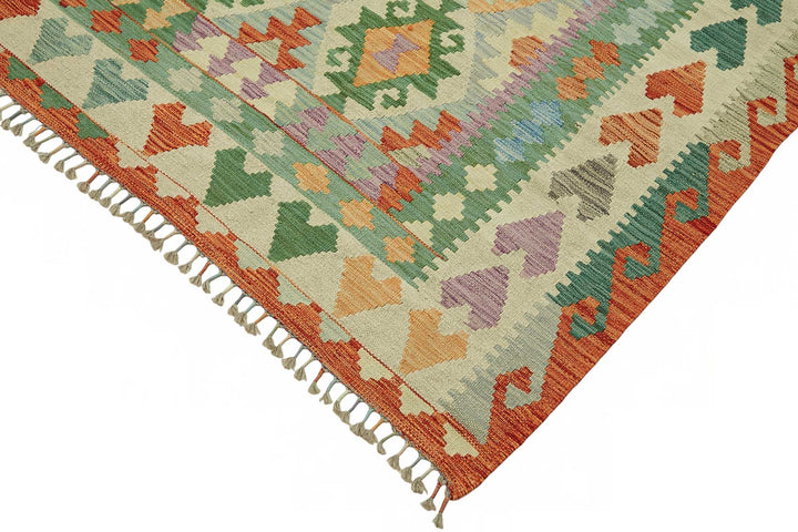 8x10 Handwoven Turkish Kilim Rug  - 48781
