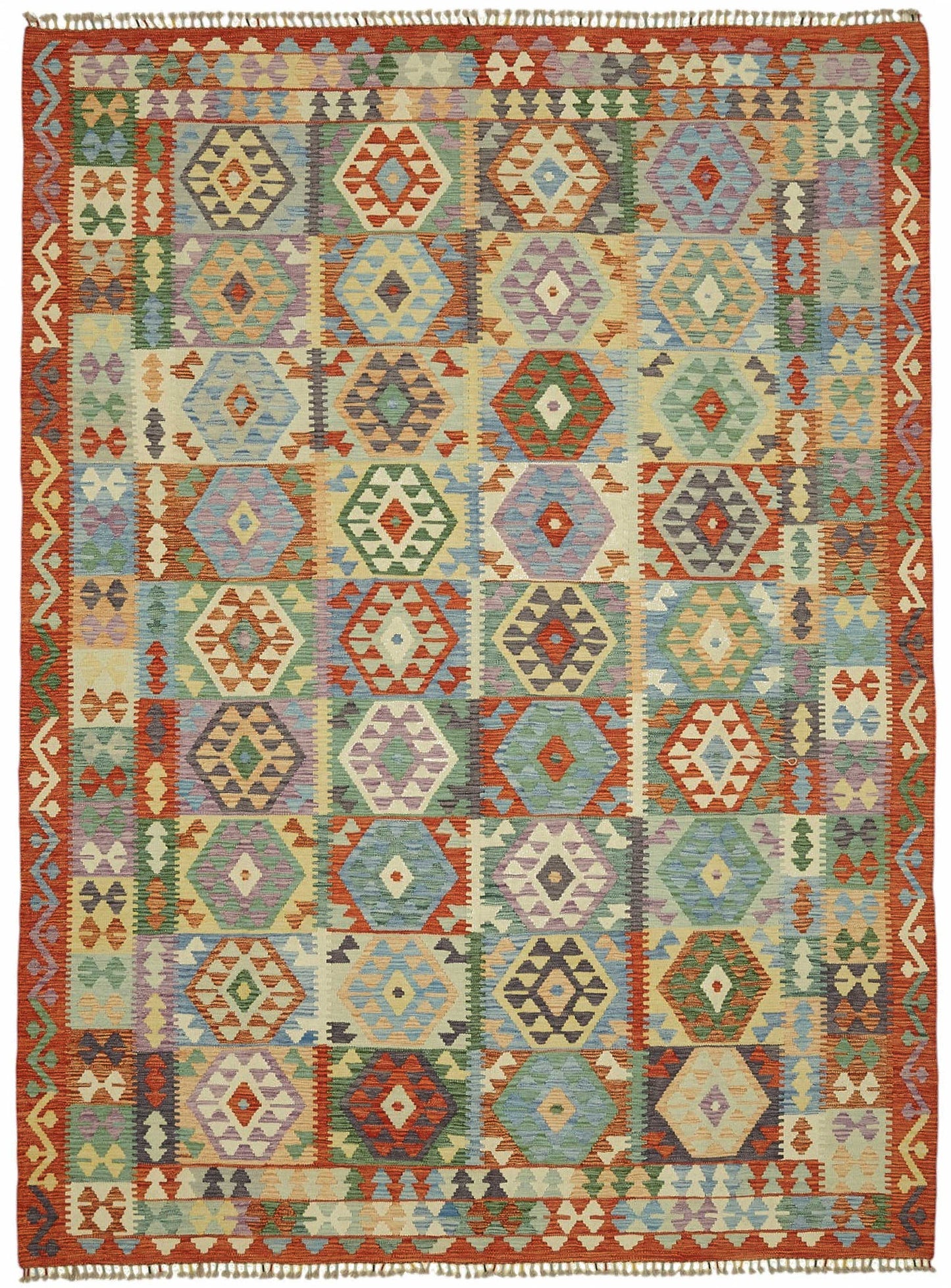 8x11 Handwoven Turkish Kilim Rug  - 48785