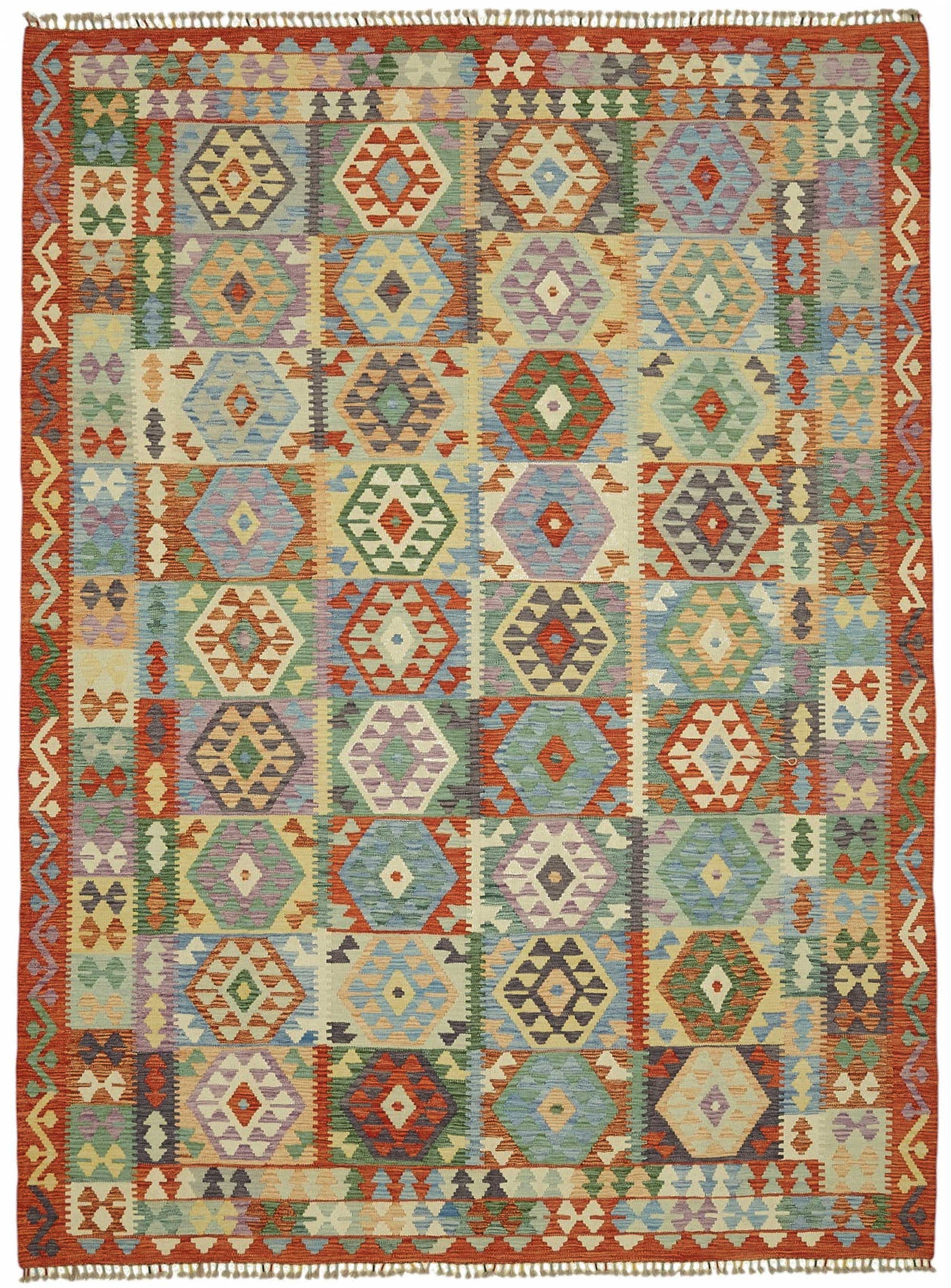 8x11 Handwoven Turkish Kilim Rug  - 48785