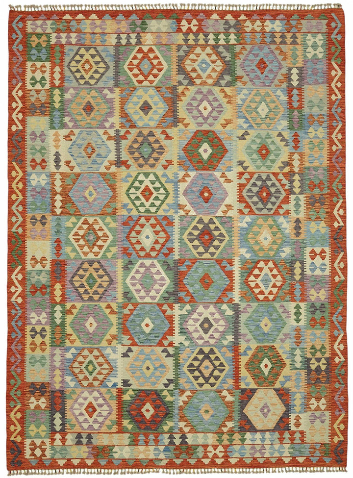 8x11 Handwoven Turkish Kilim Rug  - 48785