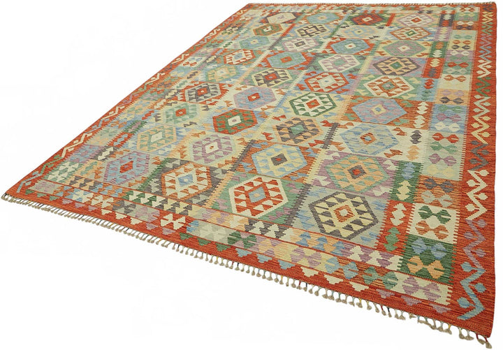 8x11 Handwoven Turkish Kilim Rug  - 48785