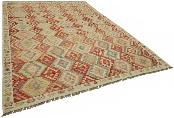 8x11 Handwoven Turkish Kilim Rug  - 48786