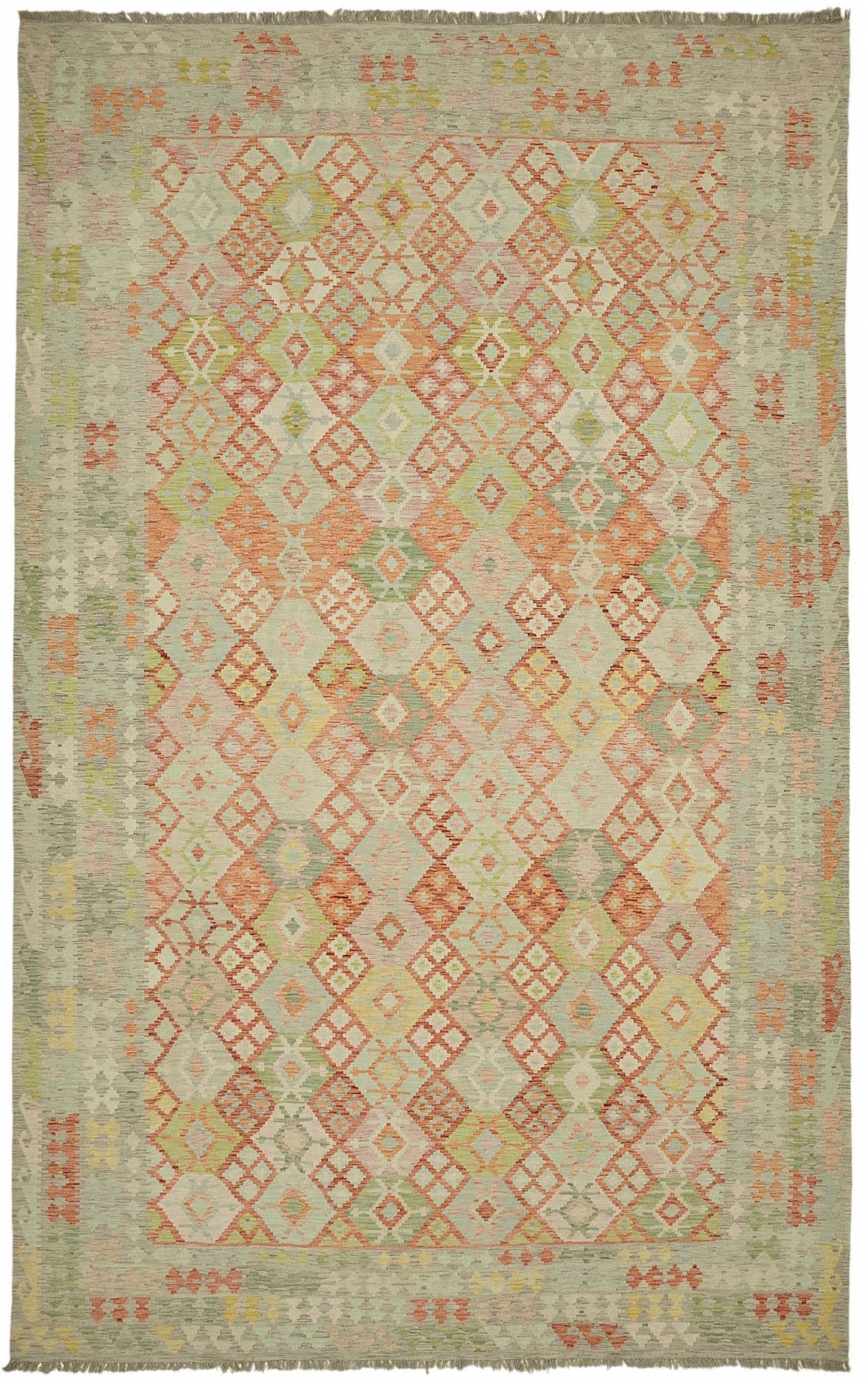 10x16 Handwoven Turkish Kilim Rug  - 48789