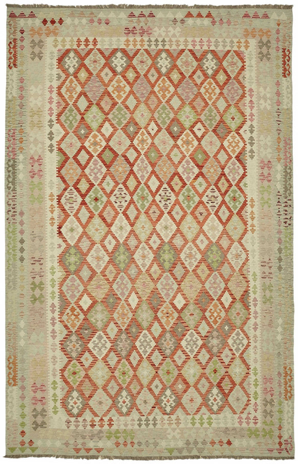 10x16 Handwoven Turkish Kilim Rug  - 48798