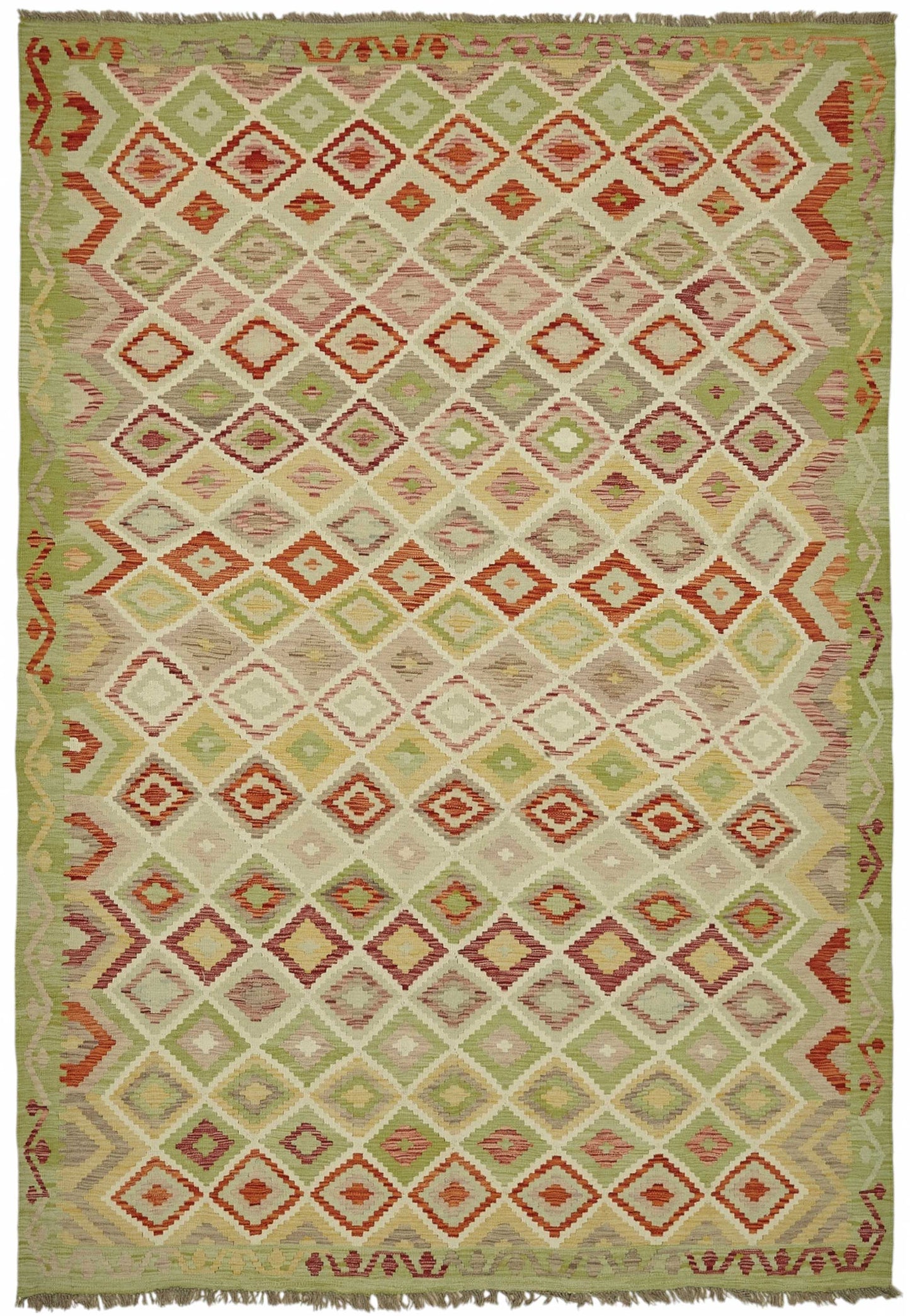 8x11 Handwoven Turkish Kilim Rug  - 48802