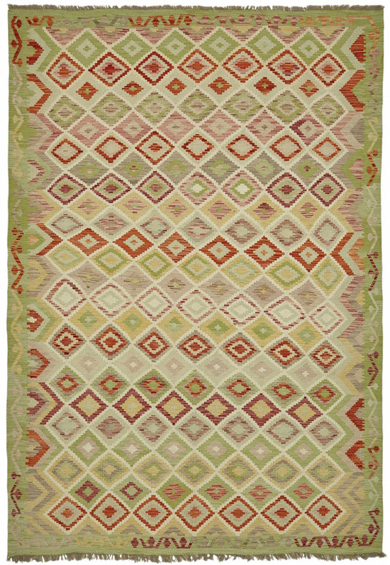 8x11 Handwoven Turkish Kilim Rug  - 48802
