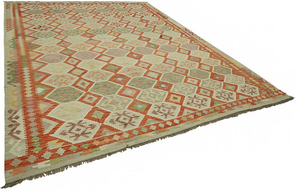 10x13 Handwoven Turkish Kilim Rug  - 48803