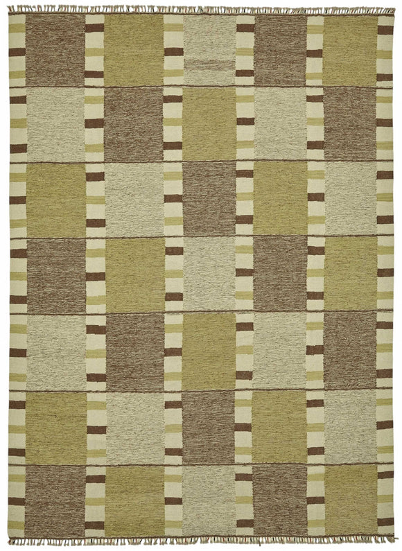 8x11 Green Contemporary Area Rug - 48804