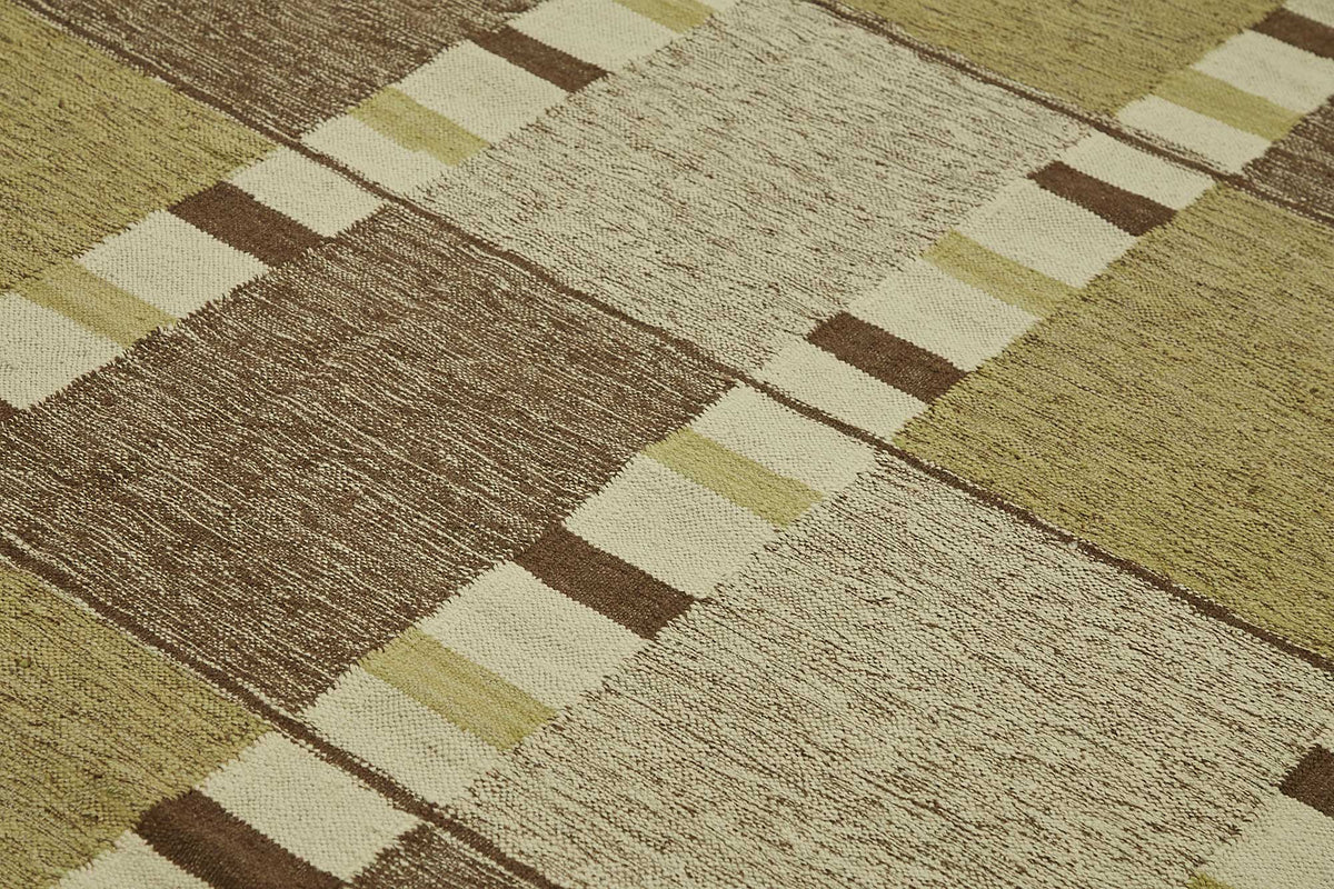 8x11 Green Contemporary Area Rug - 48804
