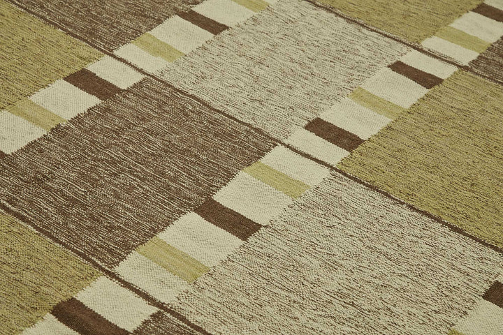 8x11 Green Contemporary Area Rug - 48804