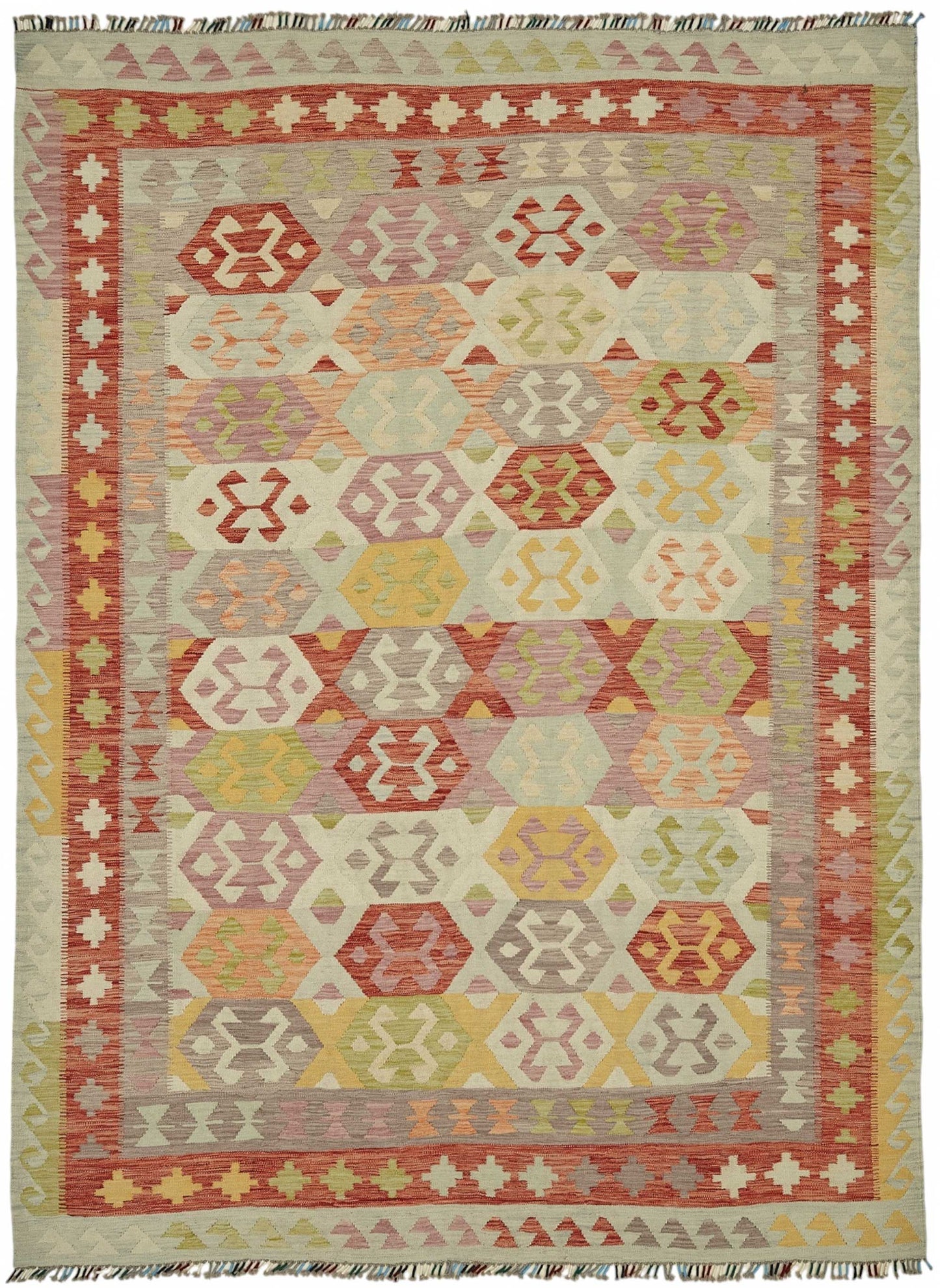 8x11 Handwoven Turkish Kilim Rug  - 48805