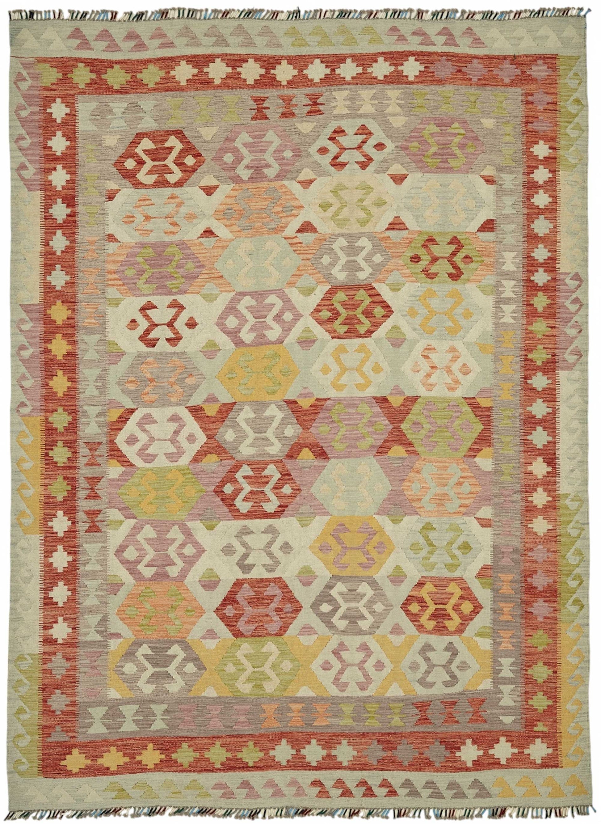 8x11 Handwoven Turkish Kilim Rug  - 48805