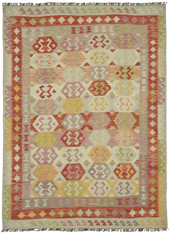 8x11 Handwoven Turkish Kilim Rug  - 48805