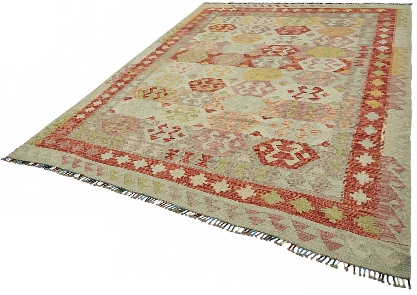8x11 Handwoven Turkish Kilim Rug  - 48805