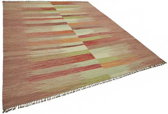 8x11 Handwoven Turkish Kilim Rug  - 48807