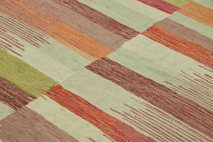 8x11 Handwoven Turkish Kilim Rug  - 48807