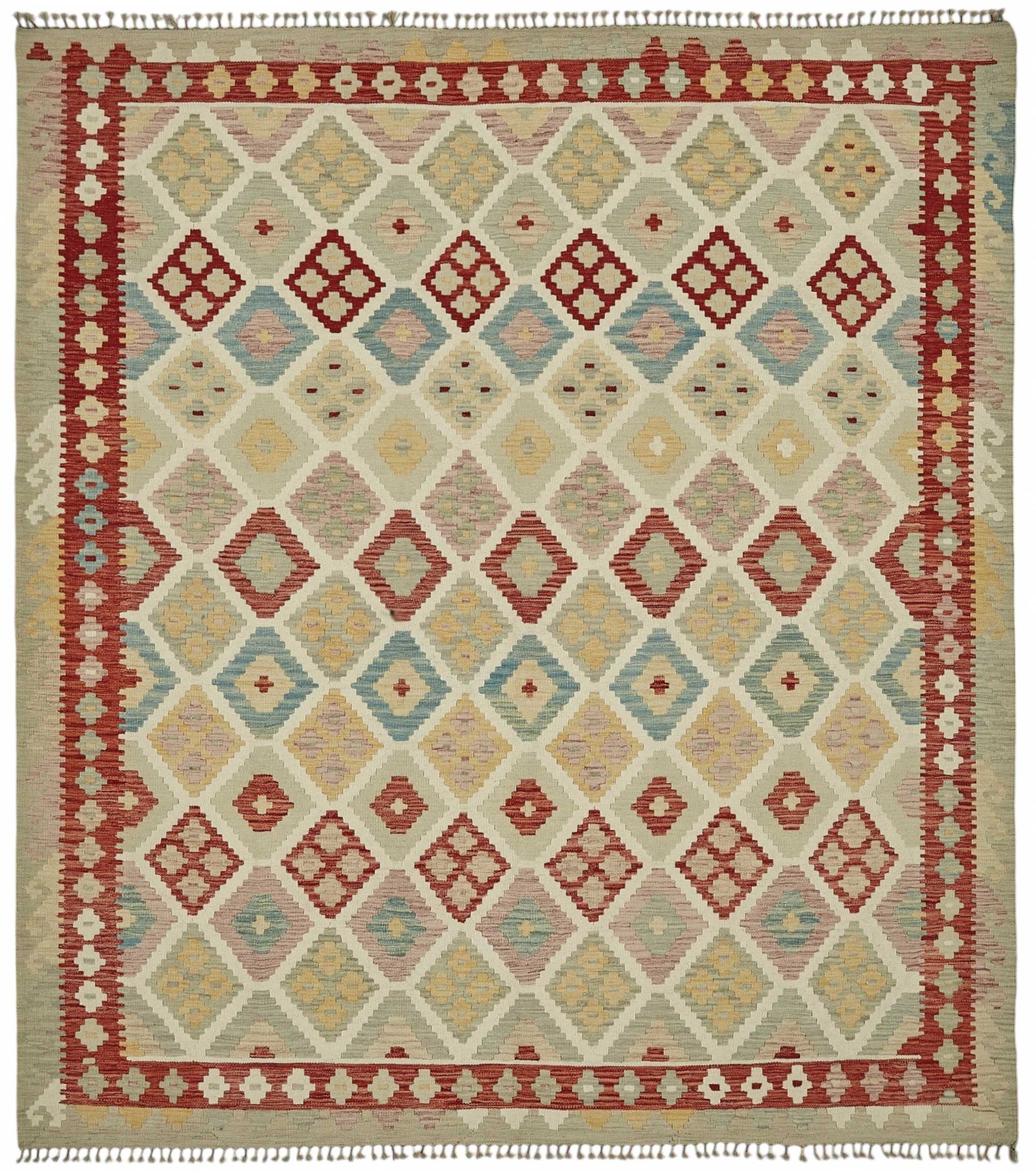 8x9 Handwoven Turkish Kilim Rug  - 48809