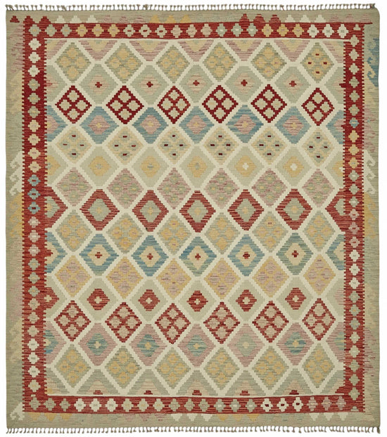 8x9 Handwoven Turkish Kilim Rug  - 48809