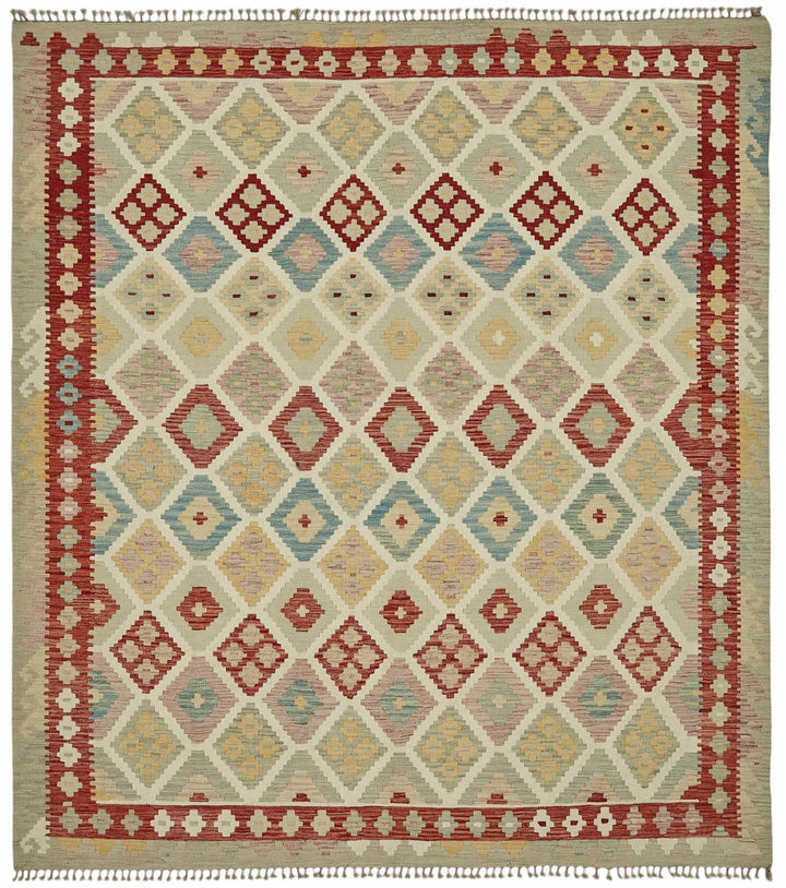 8x9 Handwoven Turkish Kilim Rug  - 48809