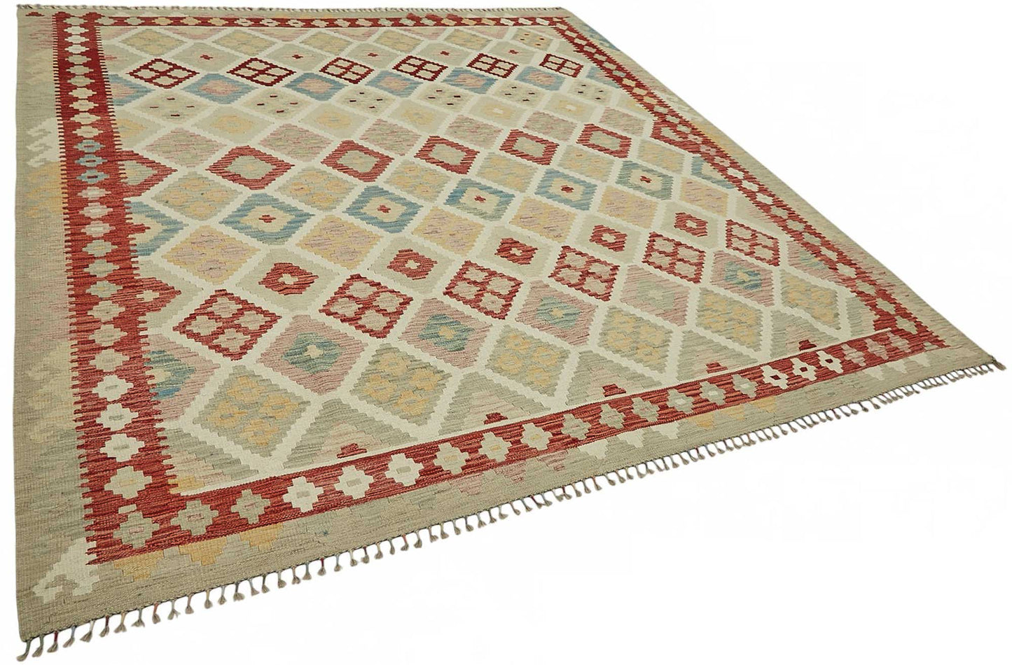 8x9 Handwoven Turkish Kilim Rug  - 48809