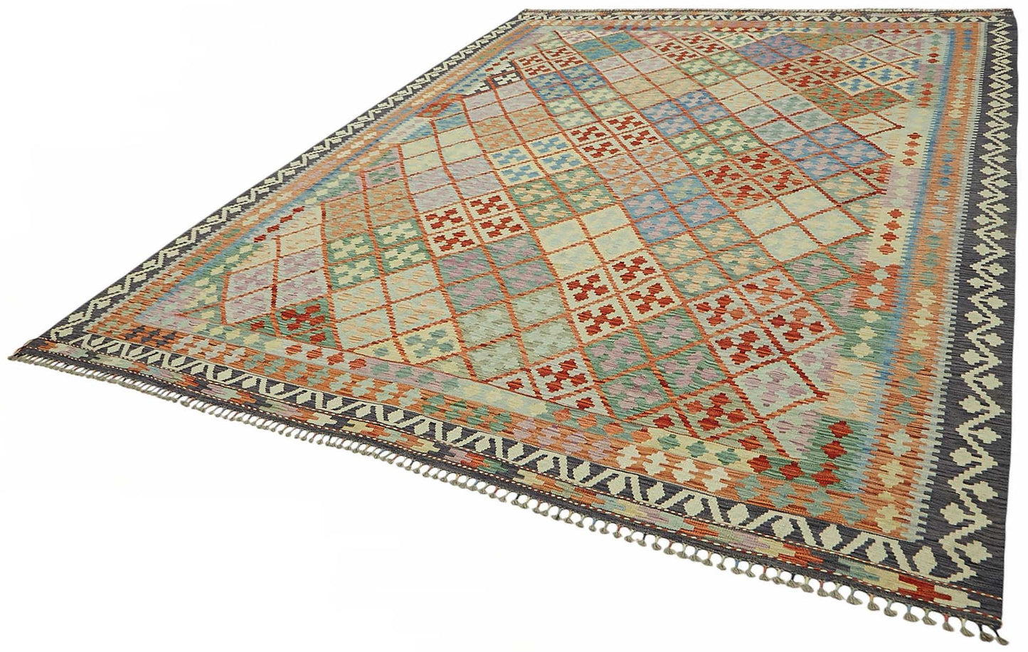 9x11 Handwoven Turkish Kilim Rug  - 48811