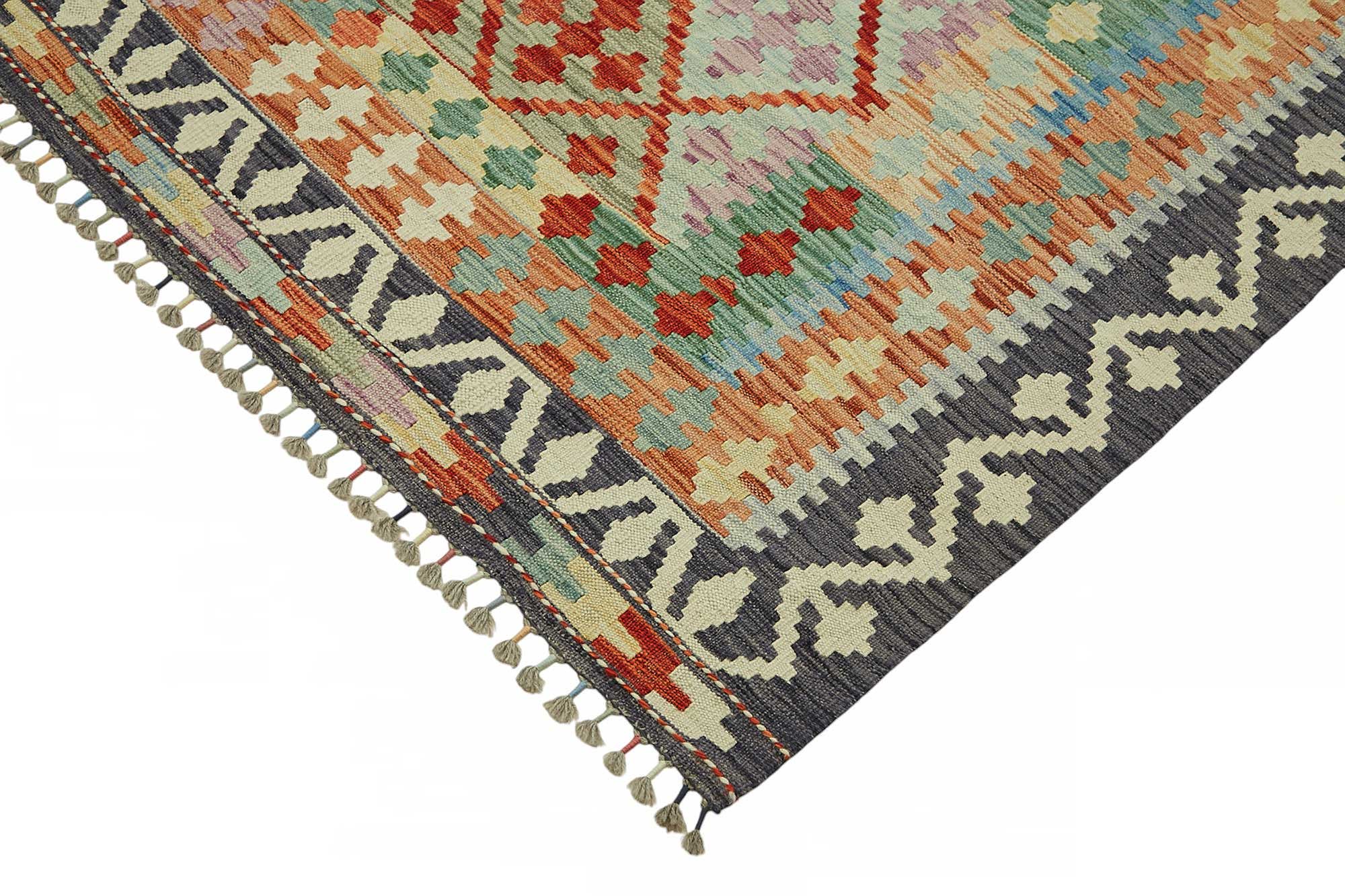 9x11 Handwoven Turkish Kilim Rug  - 48811