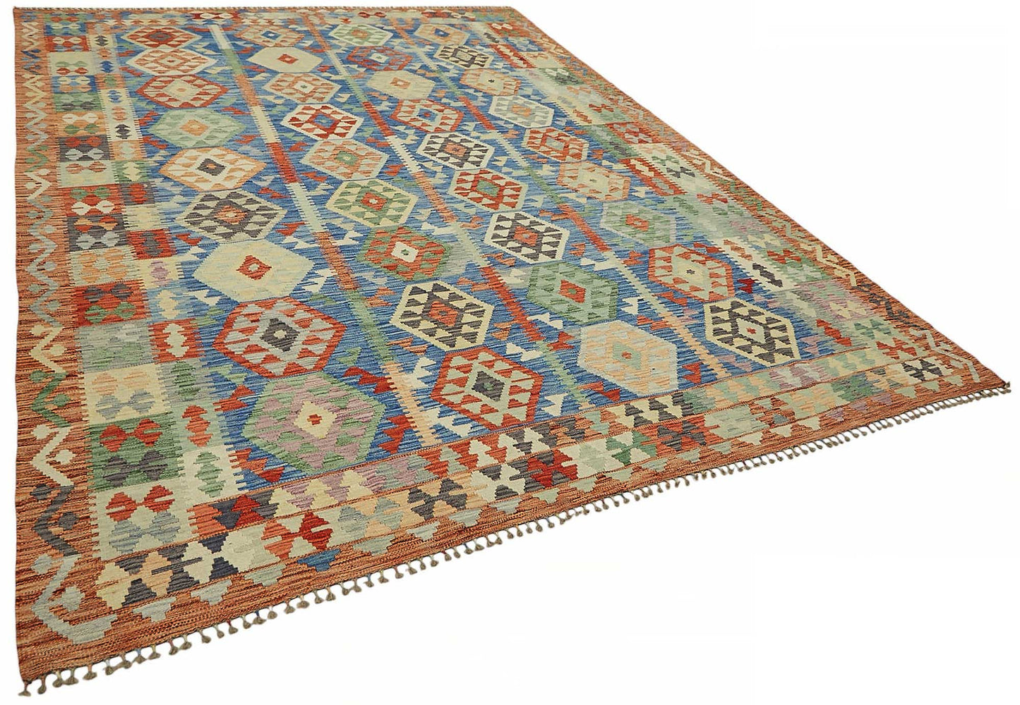 8x11 Handwoven Turkish Kilim Rug  - 48815