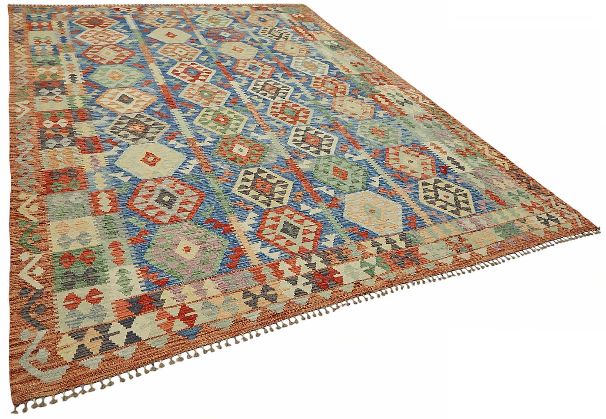 8x11 Handwoven Turkish Kilim Rug  - 48815