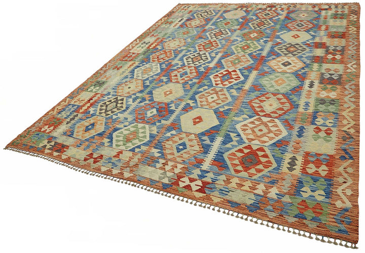 8x11 Handwoven Turkish Kilim Rug  - 48815