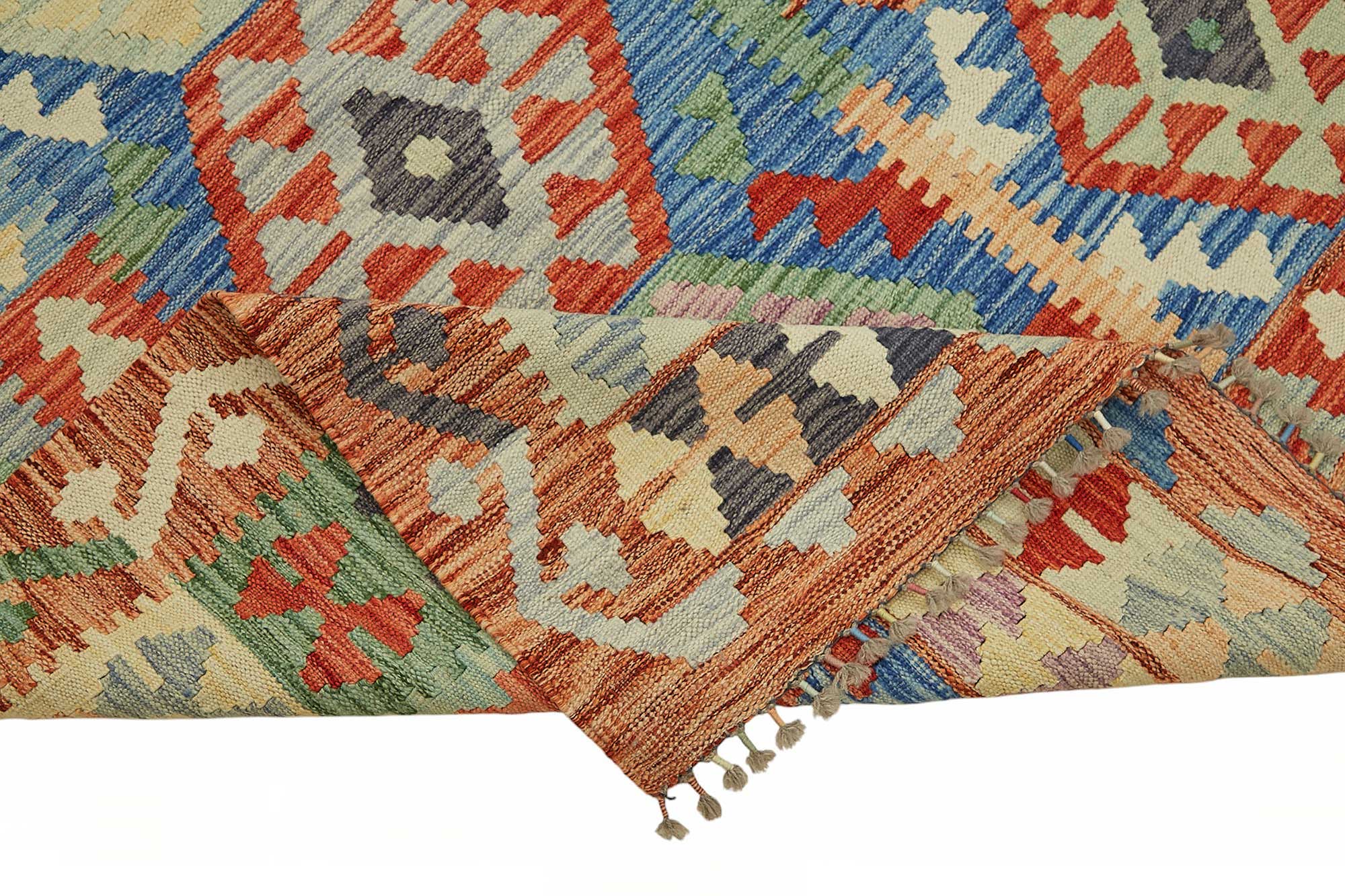 8x11 Handwoven Turkish Kilim Rug  - 48815