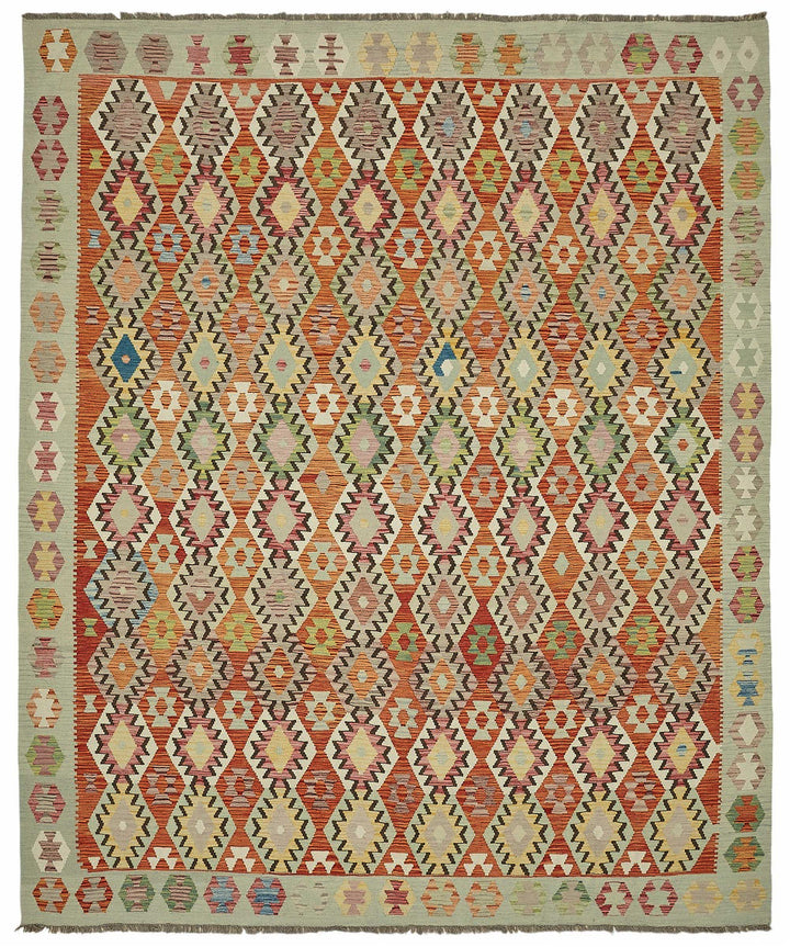 11x13 Handwoven Turkish Kilim Rug  - 48816