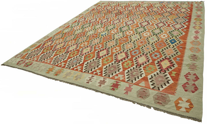 11x13 Handwoven Turkish Kilim Rug  - 48816