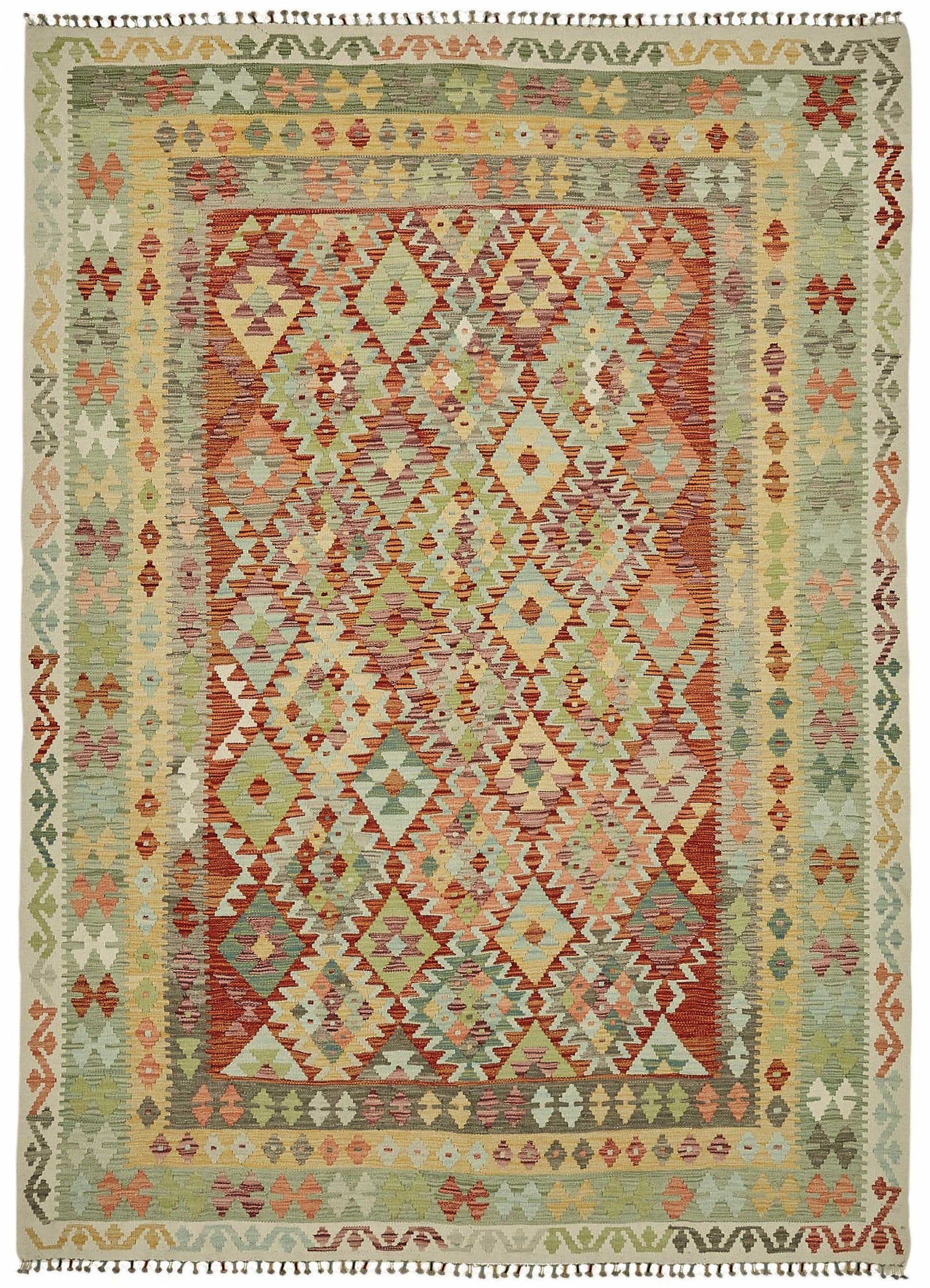 8x11 Handwoven Turkish Kilim Rug  - 48817