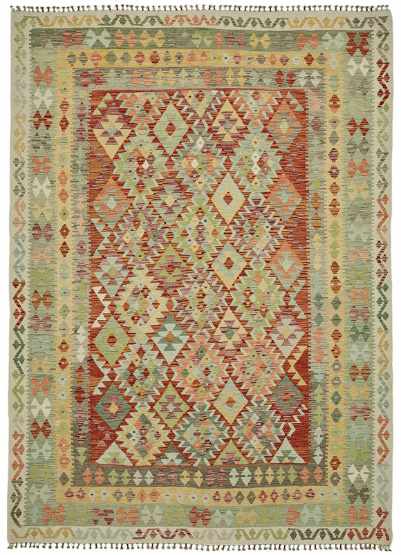 8x11 Handwoven Turkish Kilim Rug  - 48817
