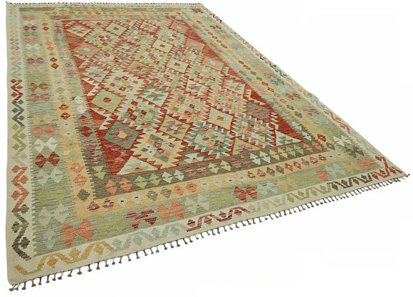 8x11 Handwoven Turkish Kilim Rug  - 48817