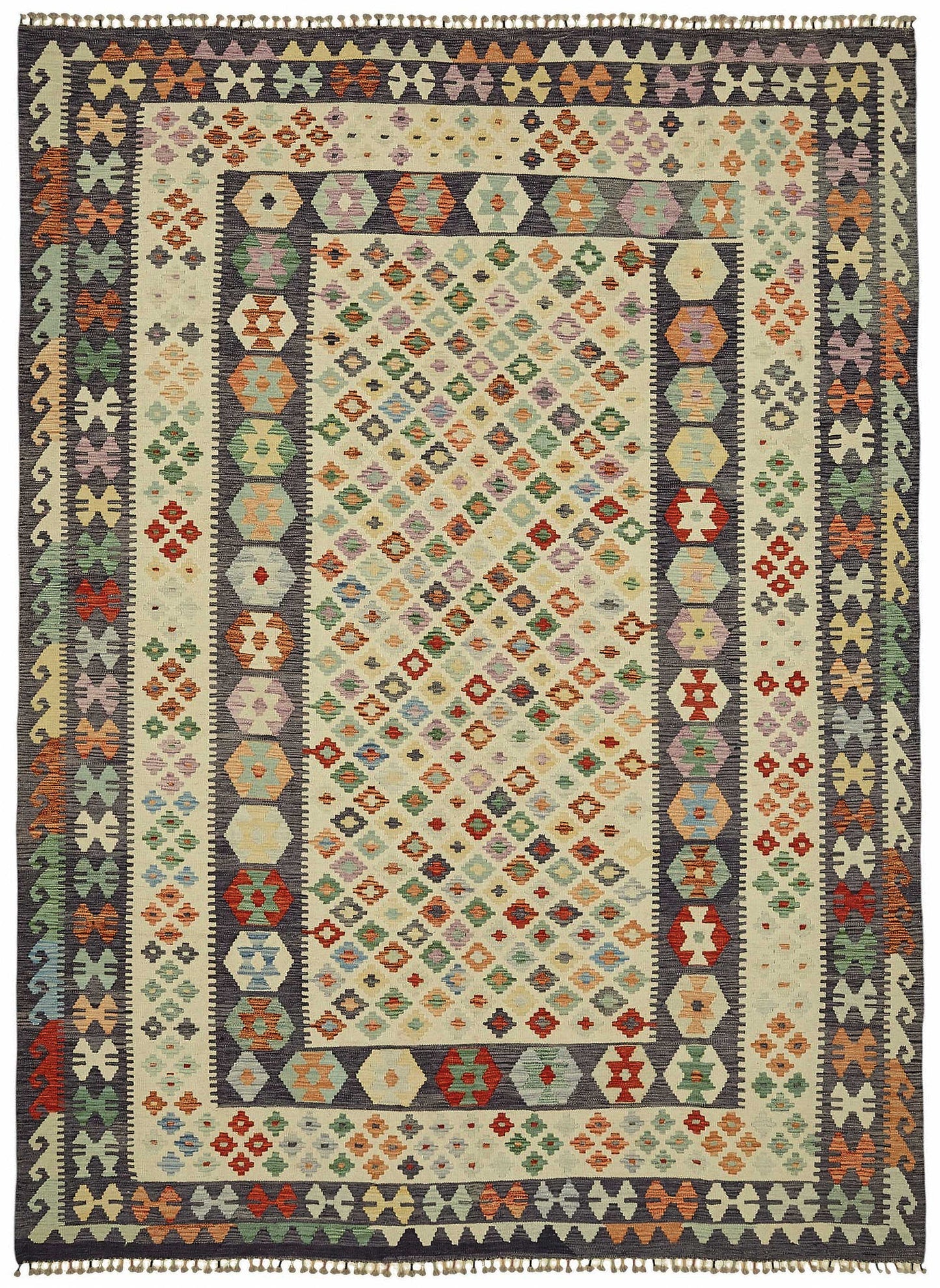 8x11 Handwoven Turkish Kilim Rug  - 48818