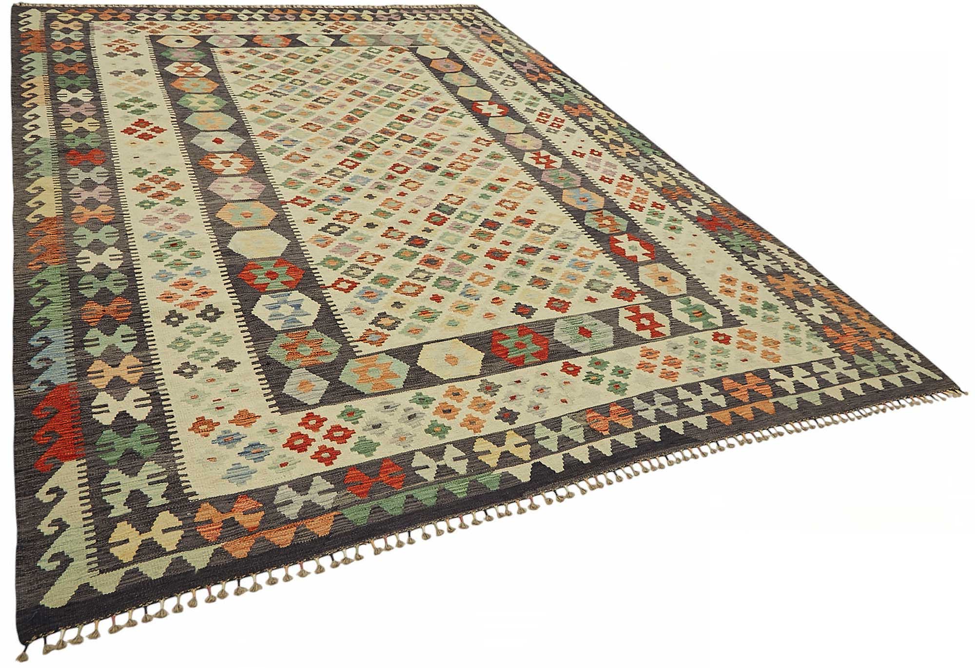 8x11 Handwoven Turkish Kilim Rug  - 48818