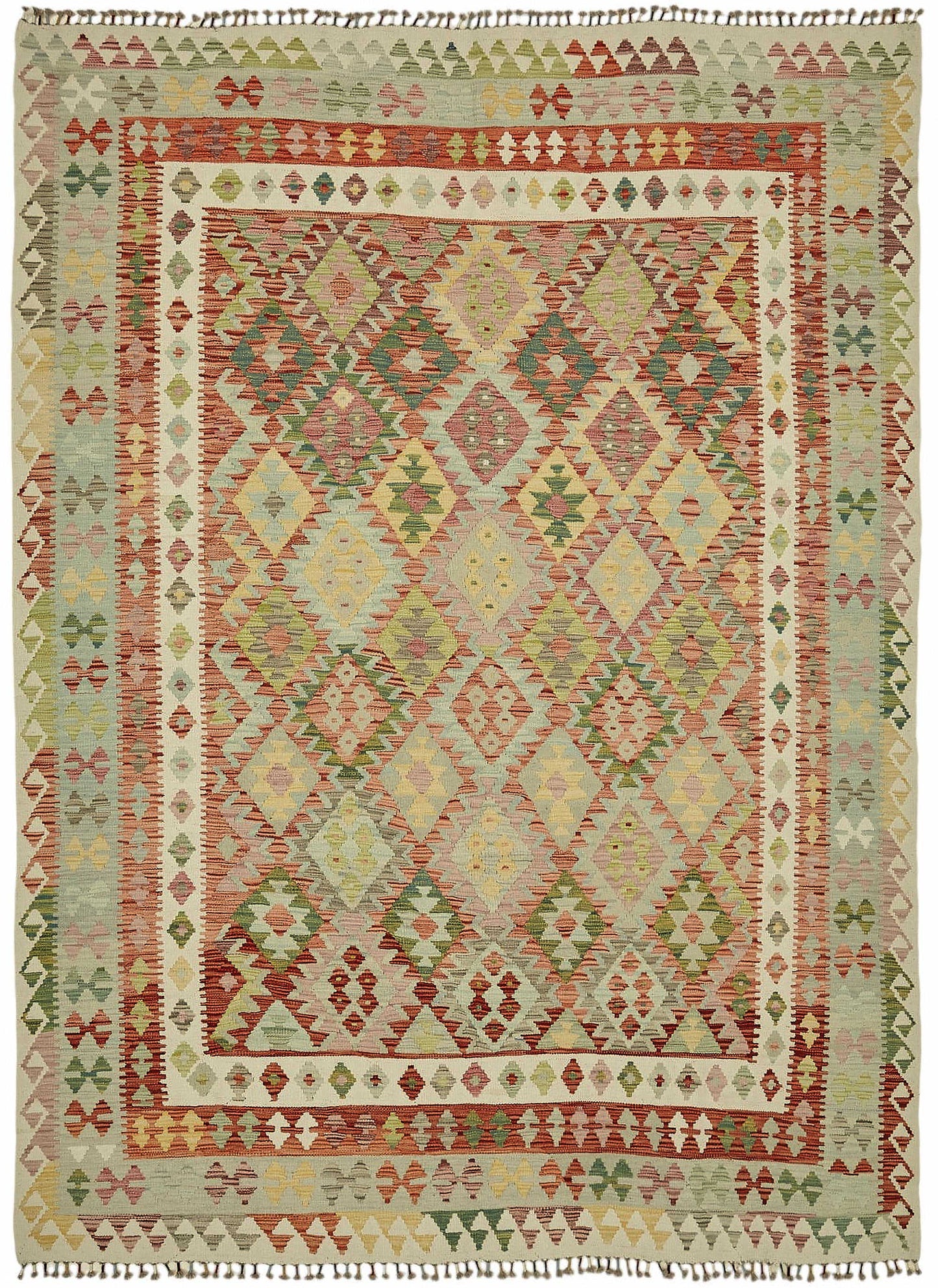 8x11 Handwoven Turkish Kilim Rug  - 48819