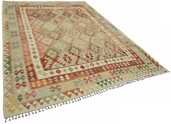 8x11 Handwoven Turkish Kilim Rug  - 48819