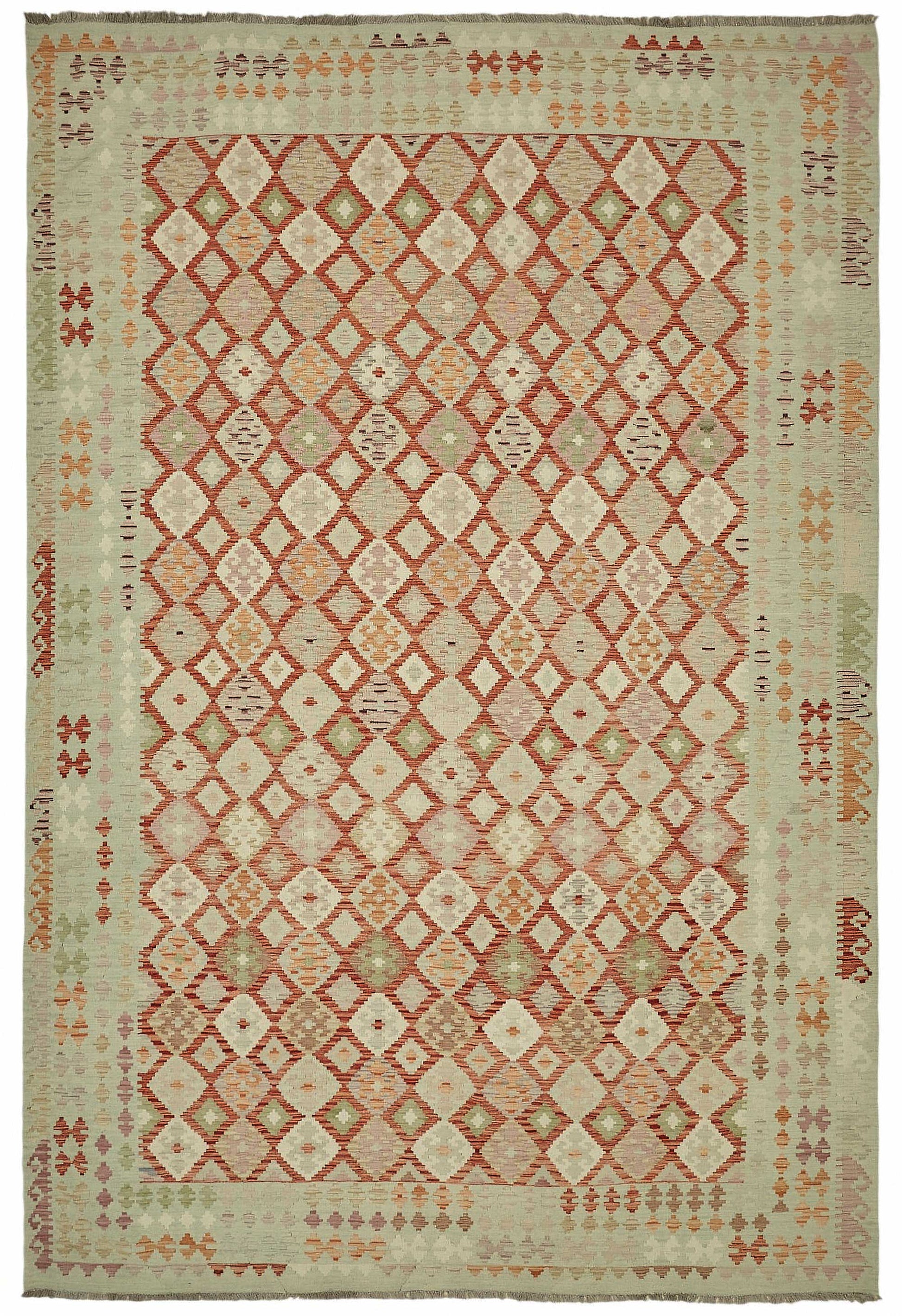 10x16 Handwoven Turkish Kilim Rug  - 48820