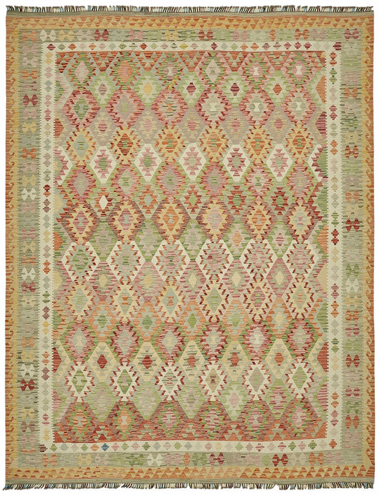 10x13 Handwoven Turkish Kilim Rug  - 48822