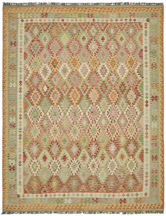 10x13 Handwoven Turkish Kilim Rug  - 48822