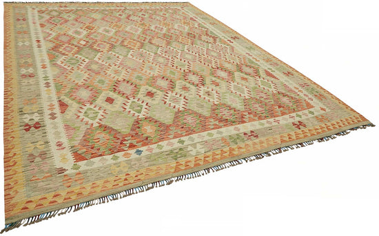 10x13 Handwoven Turkish Kilim Rug  - 48822